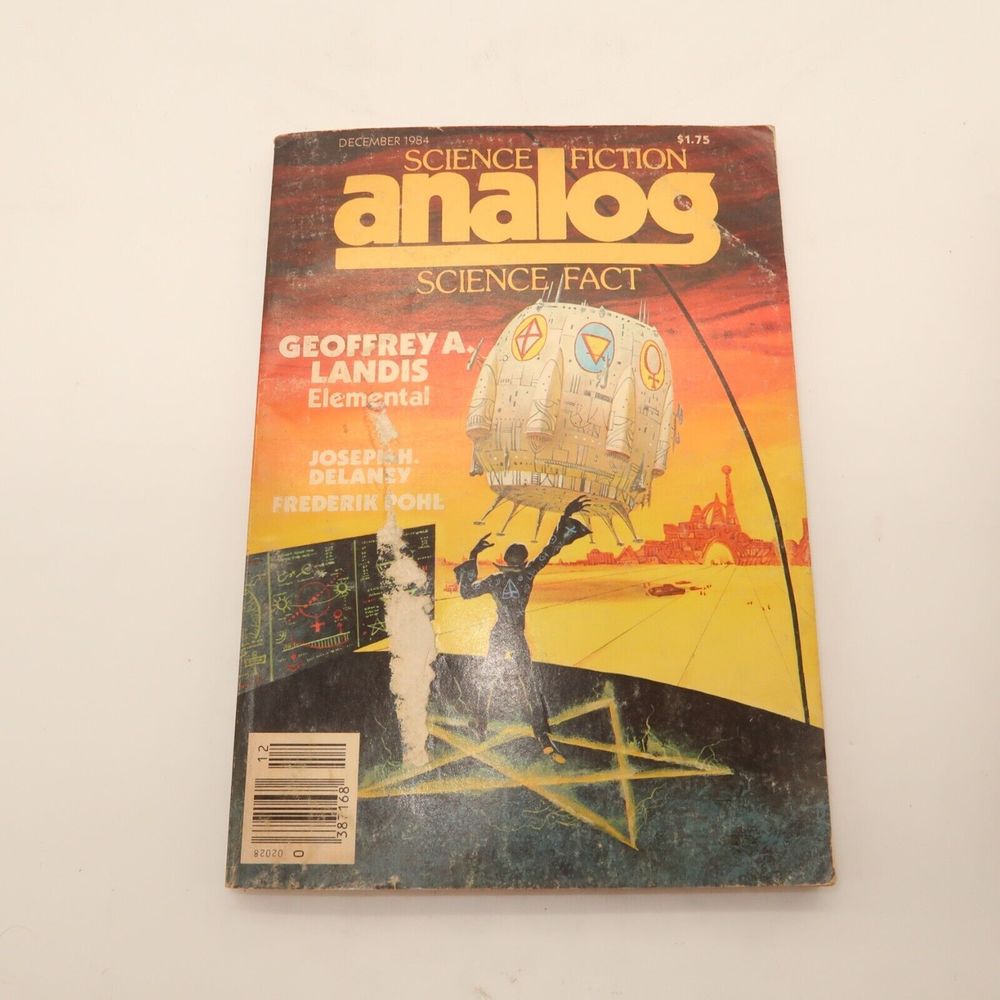 Vintage 1984 Analog Science Fiction Magazine Lot Timothy Zahn - Lot #20